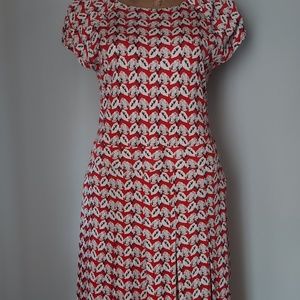 Tory Burch Floral Pattern Dress Size L